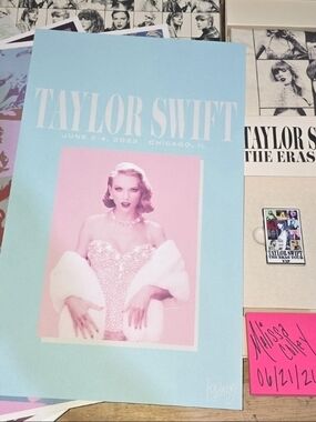 Taylor Swift Era's Tour VIP Box w/Chicago City Poster